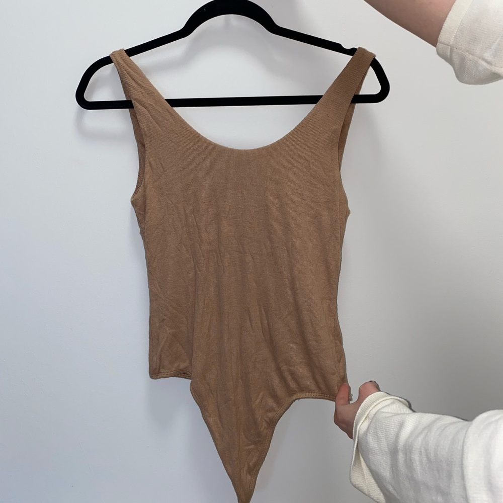 Aritzia tan bodysuit